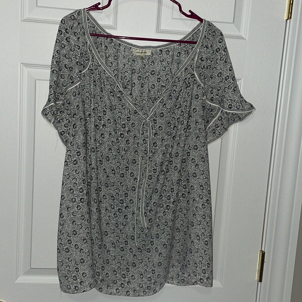 Black & White Blouse